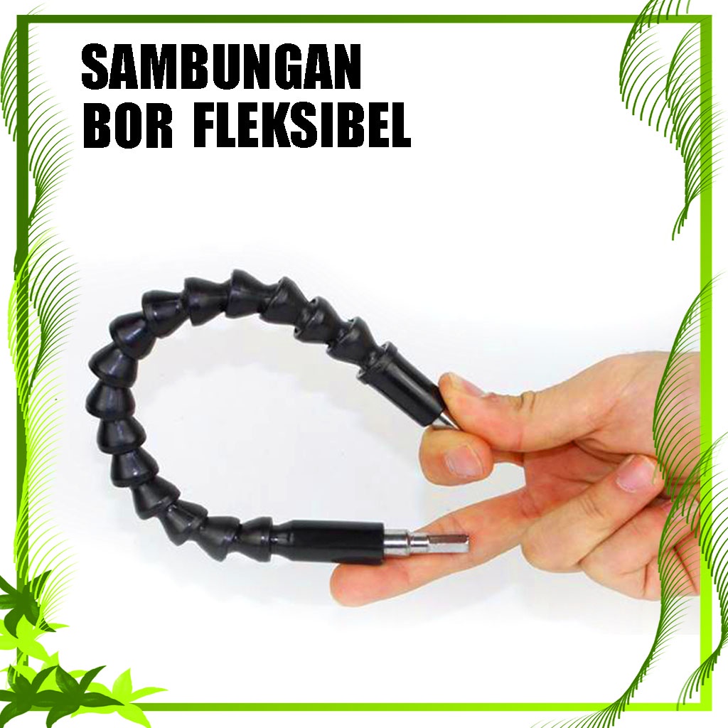 Sambungan Ekstensi Kepala Obeng Fleksibel Bor 1/4 30 Cm - Sambungan Kanel Ekstensi Kepala Bor Obeng Fleksibel Screwdriver Extention Shaft