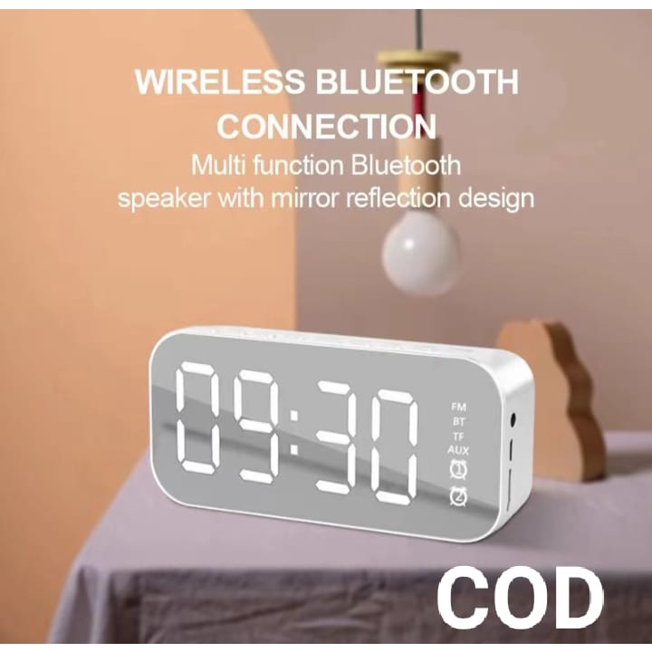 Speaker Bluetooth Stereo Portable Jam alarm &amp; Radio FM LED Display High Quality