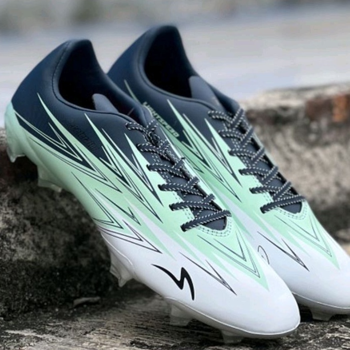 Sepatu Bola Specs Lightspeed 3 FG - White/ Aqua Glass/Reflecting Pond