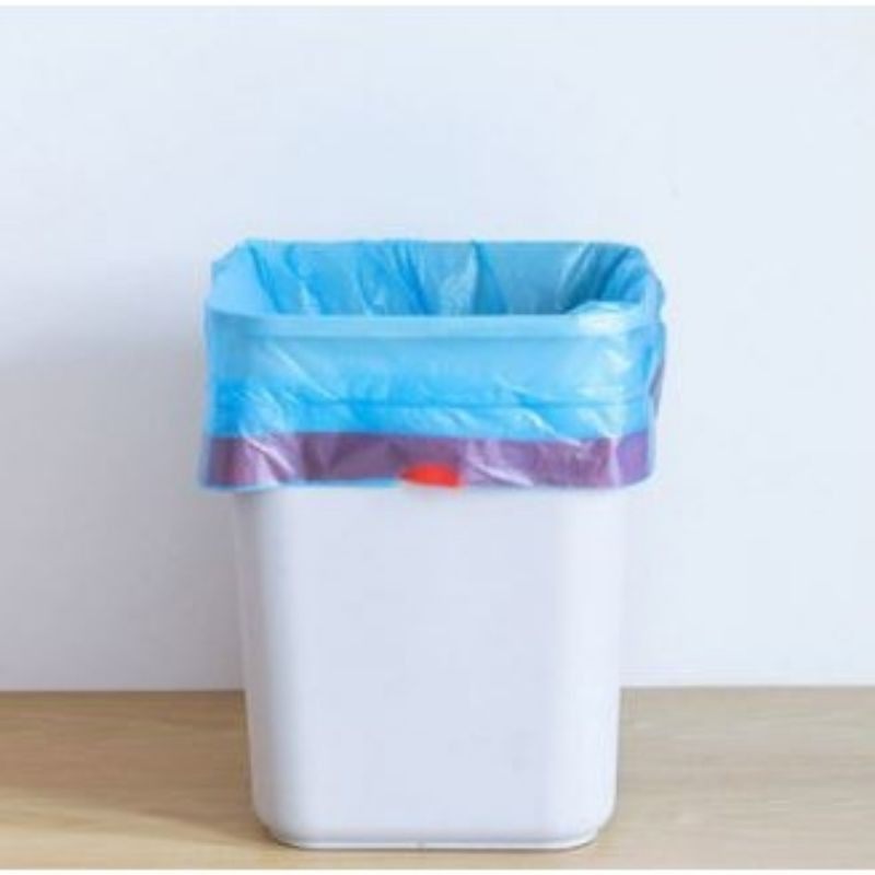 Kantong Plastik Sampah Gulung 45x50cm Dengan Tali Isi 75 Lembar / Pack ( 5 Roll)