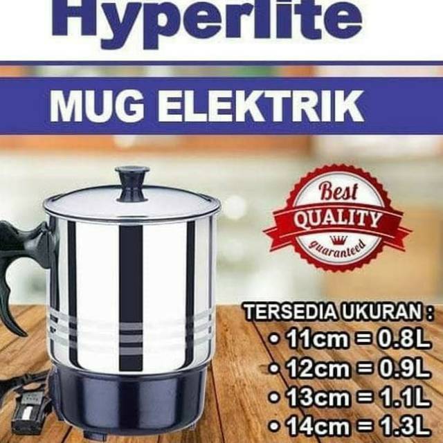 Teko Gelas Listrik HYPERLITE - Gelas Listrik - Electrik Heating Cup