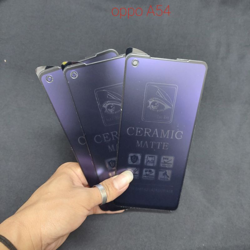 tempered glass keramik blue matte oppo A54