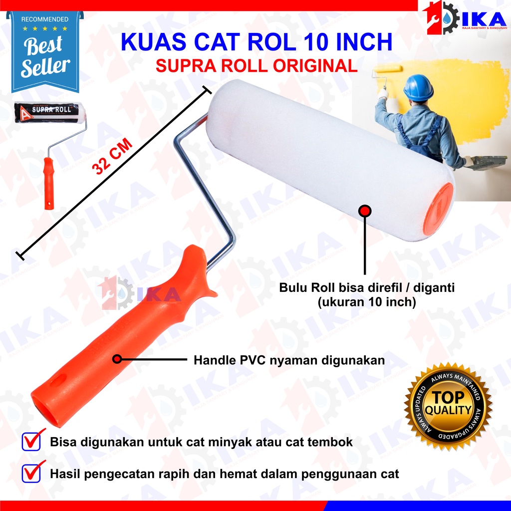 KUAS ROLL CAT UNTUK NGECAT TEMBOK 9 INCH ROLLING BULU KUAS ROLL 100% ORIGINAL