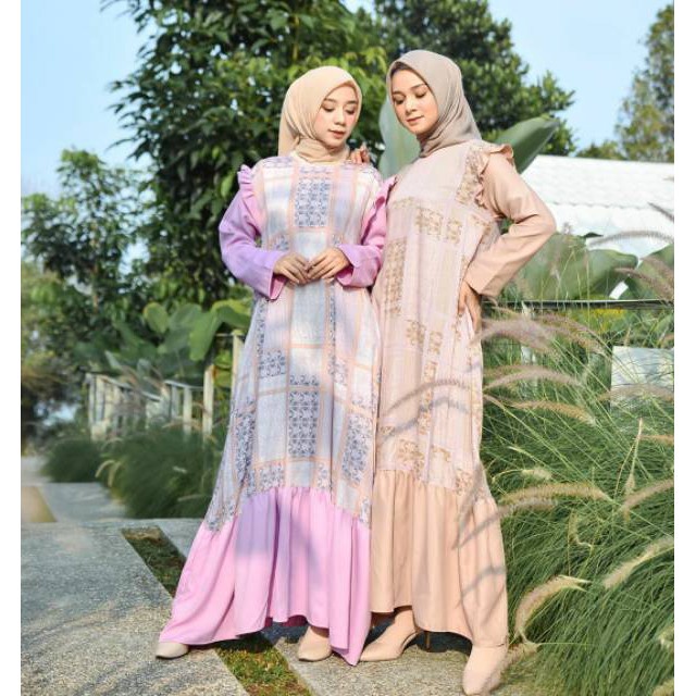 DRESS WANITA - MINERVA DRESS - DRESS  MUSLIM WANITA - PAKAIAN WANITA  - GAMIS WANITA - DRESS HIJAB