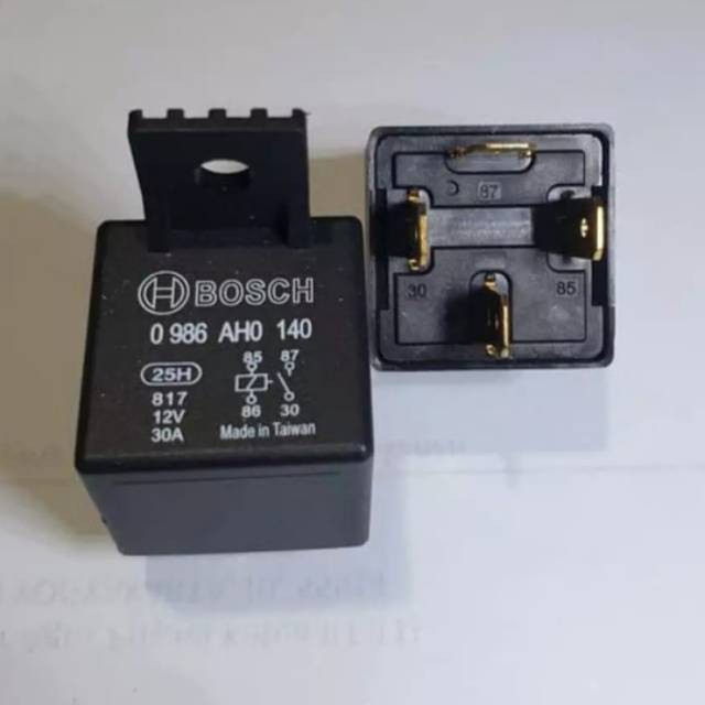 RELAY BOSCH KAKI 4 12V 30A BOSCH ORIGINAL MURAH