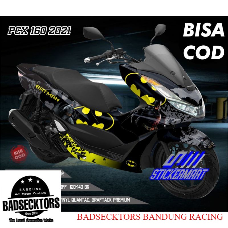 Decal PCX 160 4 valve motif batman full body keren