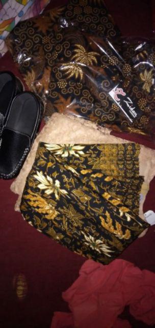 Bswart Batik Hrb026 Kenongo Hem Pendek Padi Pekalongan M L Xl Batik Pria Murah Modern Grosir