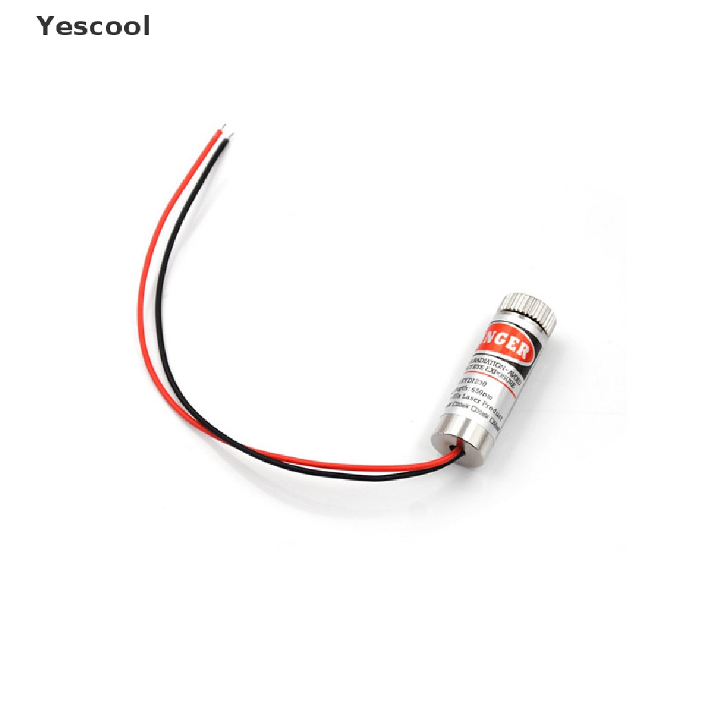 Yescool 650nm 5mW Red Point / Line / Cross Laser Module Head Glass Lens Focusable .