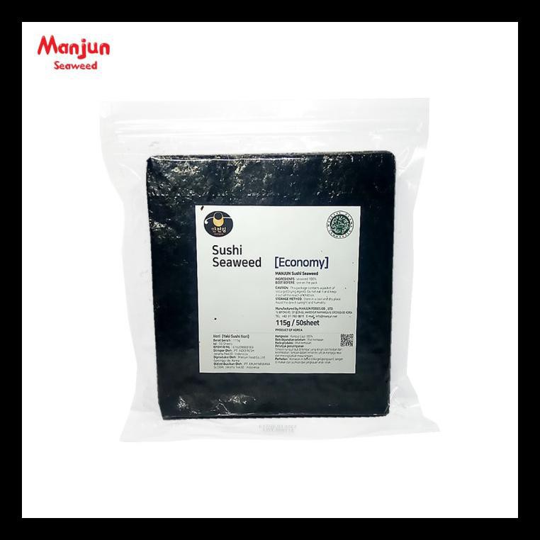 

TERBARU! MANJUN ECONOMY GRADE 50 SHEET YAKI SUSHI NORI RUMPUT LAUT ROASTED PALING MURAH