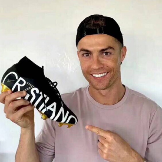 Jual Nike mercurial Vapor XII Elite Cr7stiano Ronaldo Black Gold White |  Shopee Indonesia