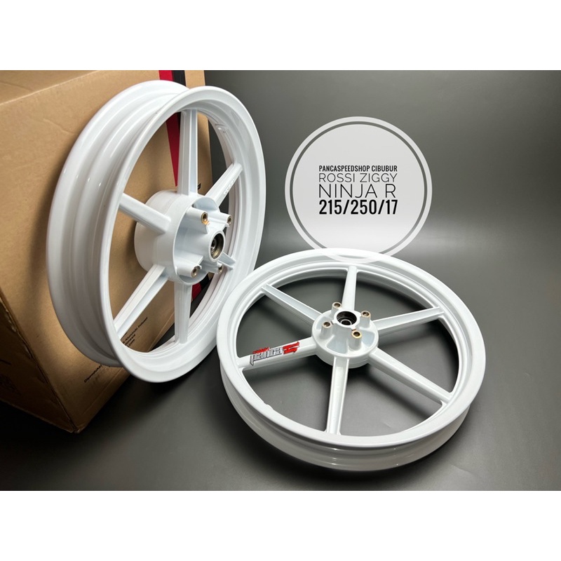 VELG ROSSI ZIGGY NINJA 150 R NINJA SS DERIK 215 250 17 LUBANG BAUT DISC 4