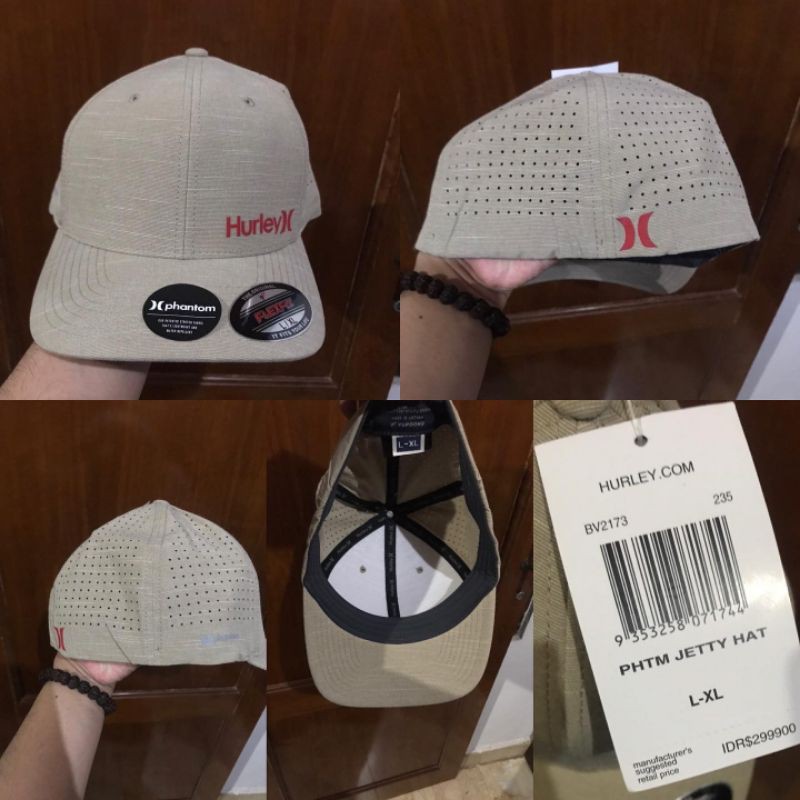Topi Hurley Phantom Jetty Khaki Flexfit