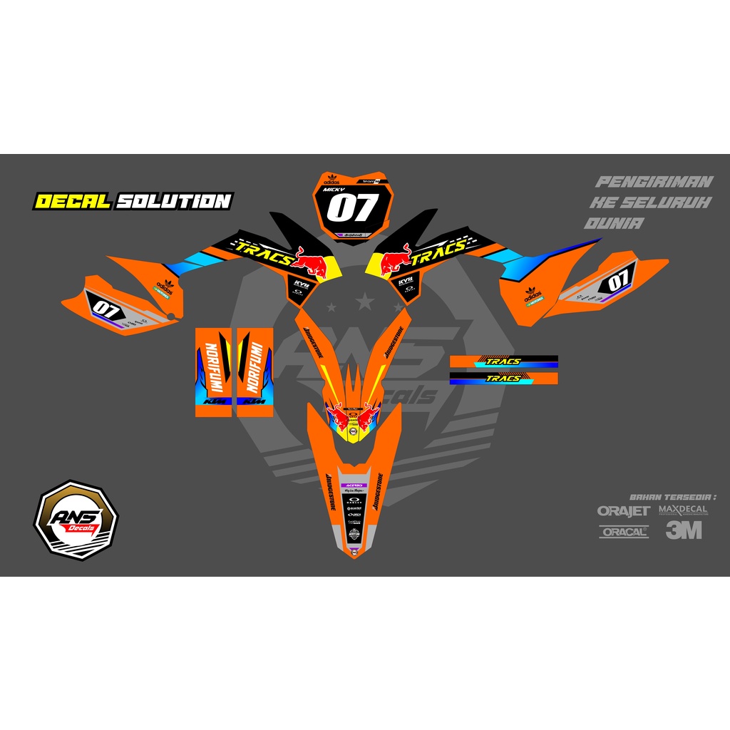 Decal ktm 85 -decal ktm -decal ktm bahan maxdecal -decal ktm free reques