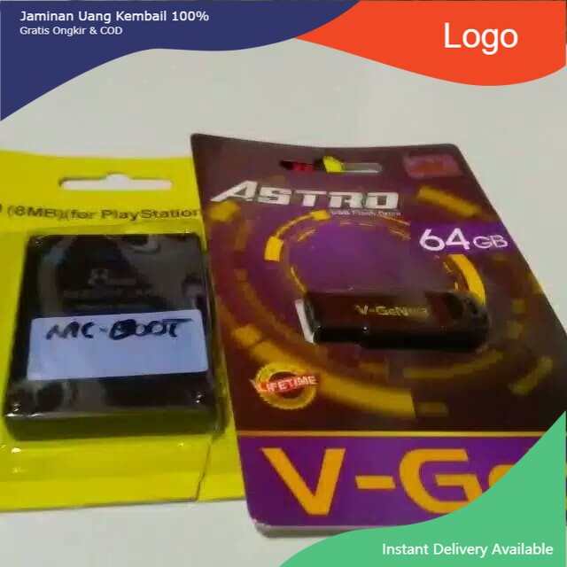 #1# mc boot dan flashdisk ps2 64gb (garut)