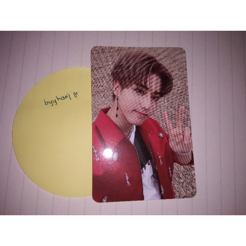 PHOTOCARD PC HAN JISUNG STRAY KIDS DS BAJU MERAH CONCEPT NOEASY
