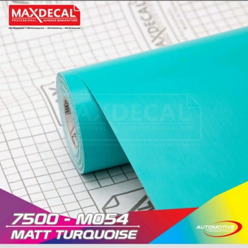 Sticker Stiker Skotlet Maxdecal Max Decal hijau tosca glossy doff turquo 7500 G054 M054