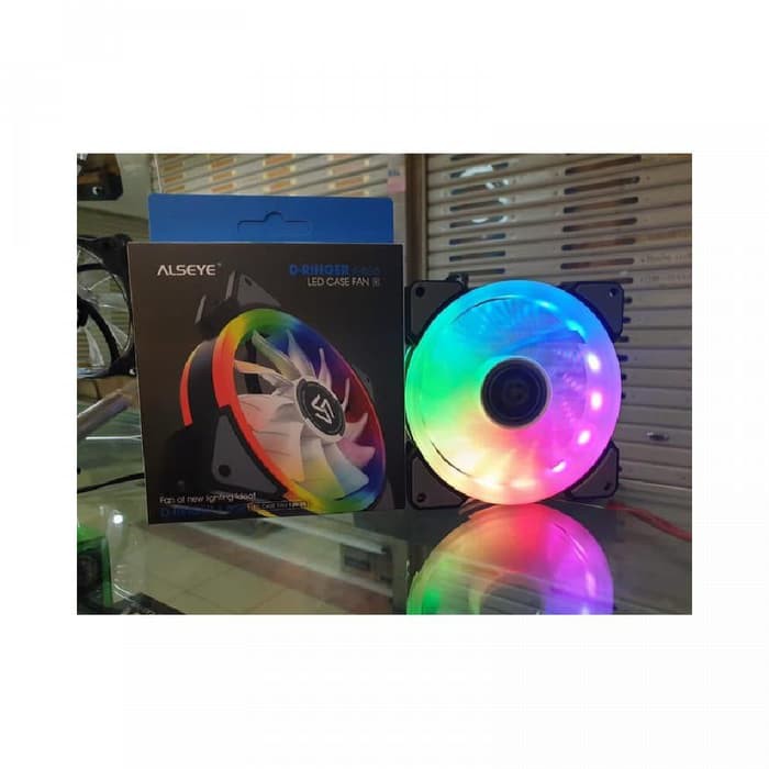 fan case led alseye d-ringer auto rainbow - fan casing 12cm led x15