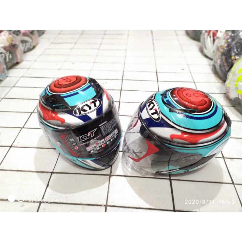 HELM KYT KYOTO+KYTR10 AQUAMARIN  KYT COUPLE AQUAMARIN