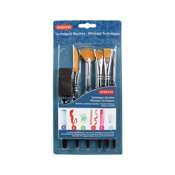 

Derwent Techniques Brushes Set Of 6