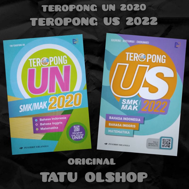 Buku Teropong UN SMK 2020 Teropong US SMK 2022 Original Erlangga