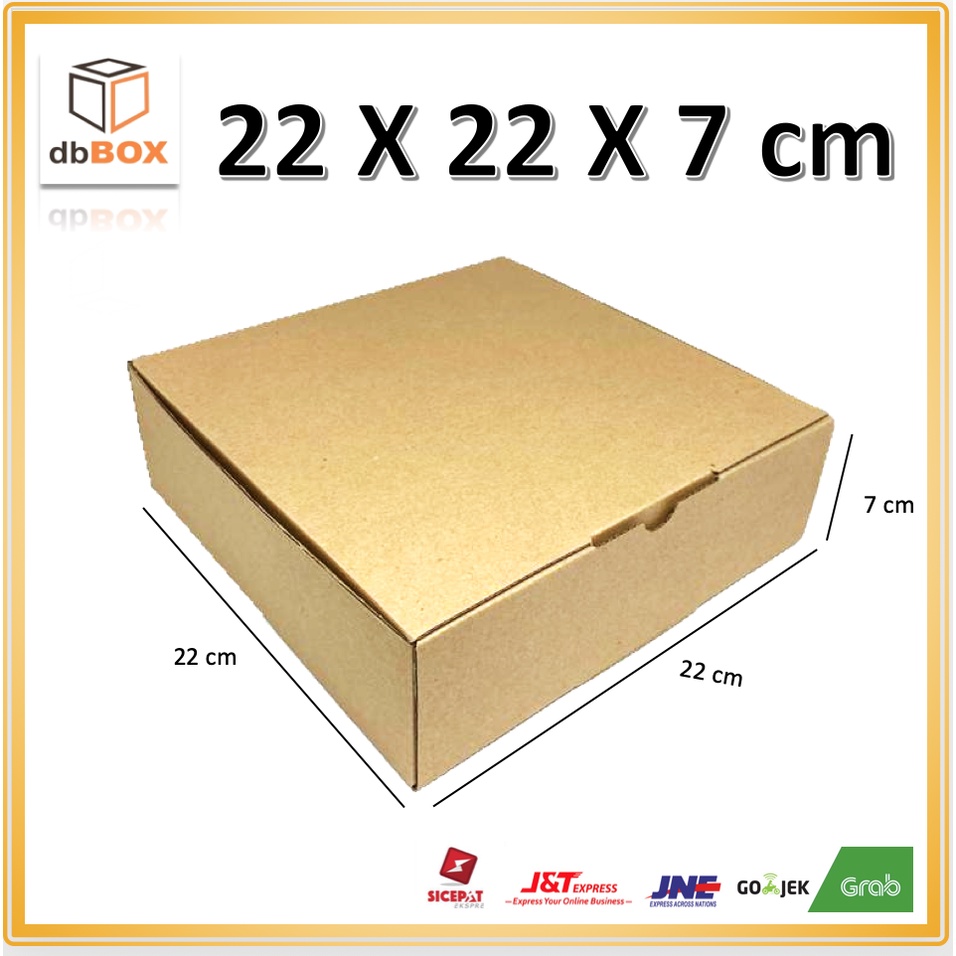 

Kardus 22x22x7 cm --box Die Cut dan easy usage-- BOX kue