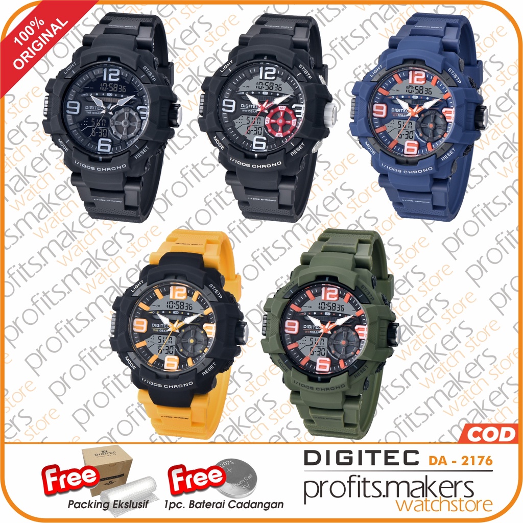 DIGITEC DA2176 / DA 2176 / DA-2176 DG Watch Jam Tangan ORIGINAL