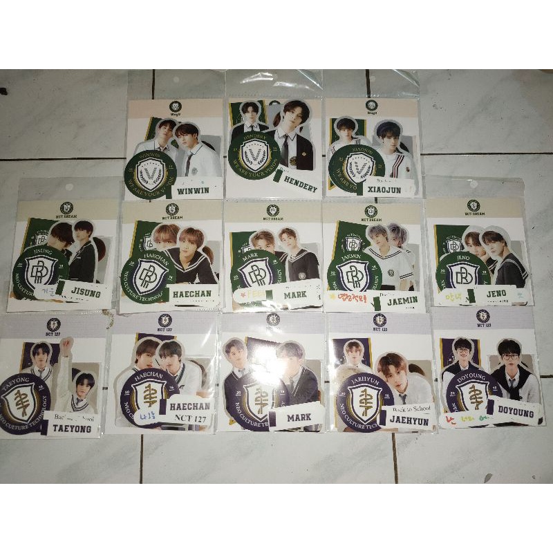 NCT127, NCT DREAM Back To School Luggage Sticker + Photocard Set