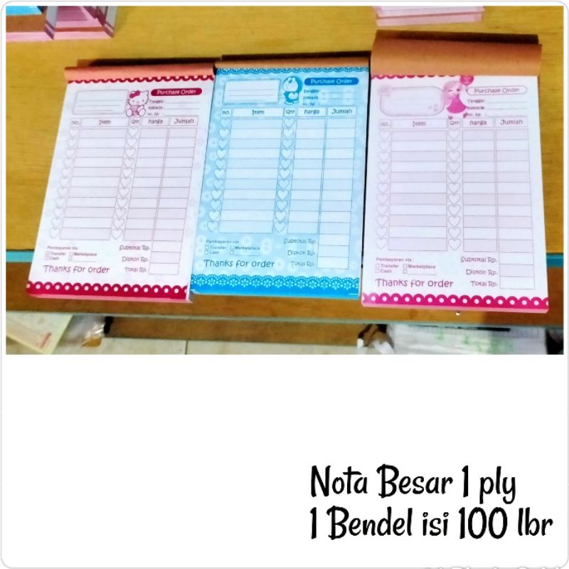 

Nota Besar Murah Untuk Keperluan Olshop