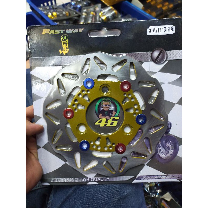piringan cakram belakang gerigi satria fu 150 gsx 150 disc belakang variasi satria fu 150 gsx disc b