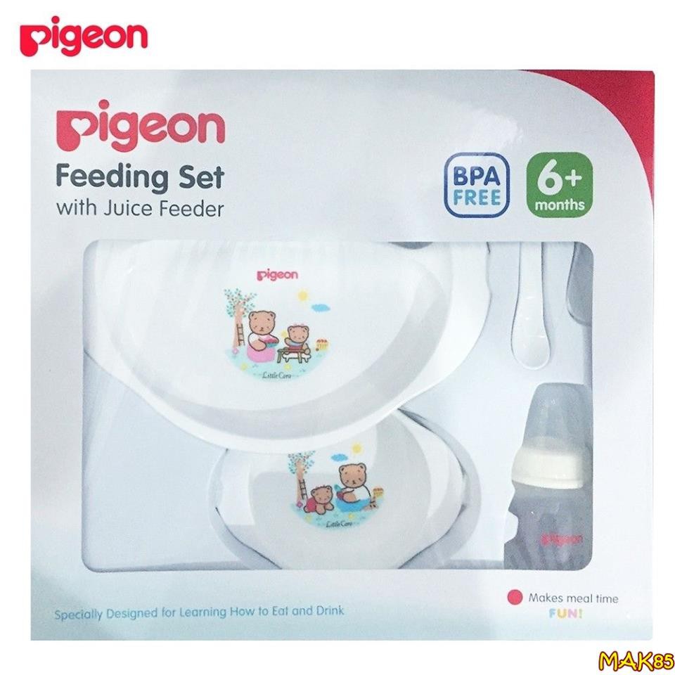 MAK85 PIGEON FEEDING SET WITH JUICE FEEDER PERLENGKAPAN MAKAN BAYI