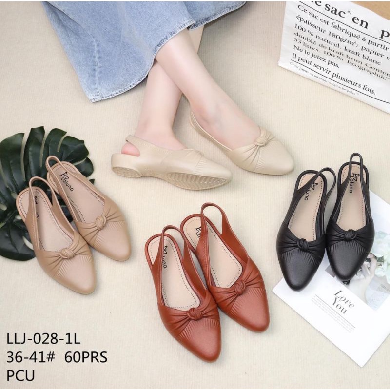 New LLJ 028 Sandal Jelly Tally IVANNA POLA BESAR Tinggi 2.5cm