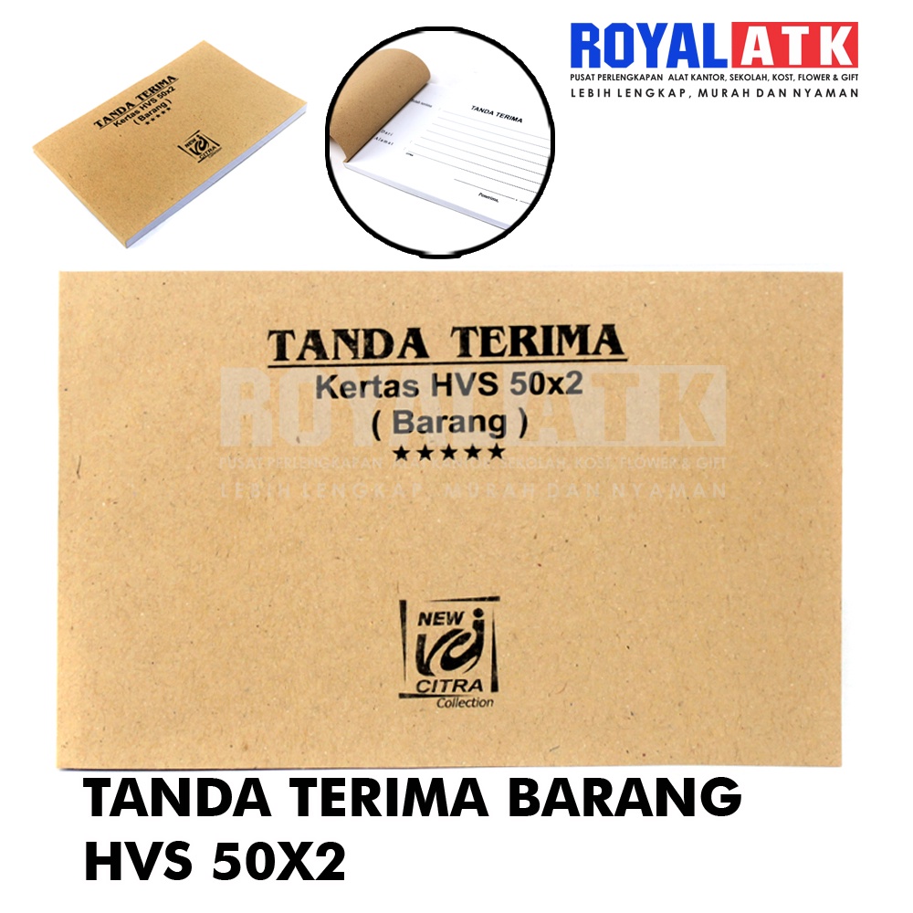 

Buku Tanda Terima Barang HVS Tanpa Rp Tandaterima Barang NCR 2 Rangkap