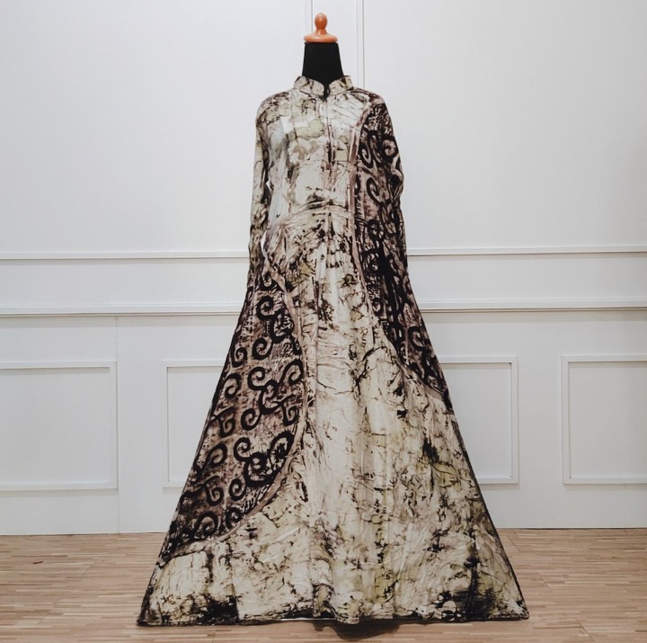 Gamis Rayon Abstrak An Super Grade A Motif Malaman Terbaru Terlaris Termurah Batik