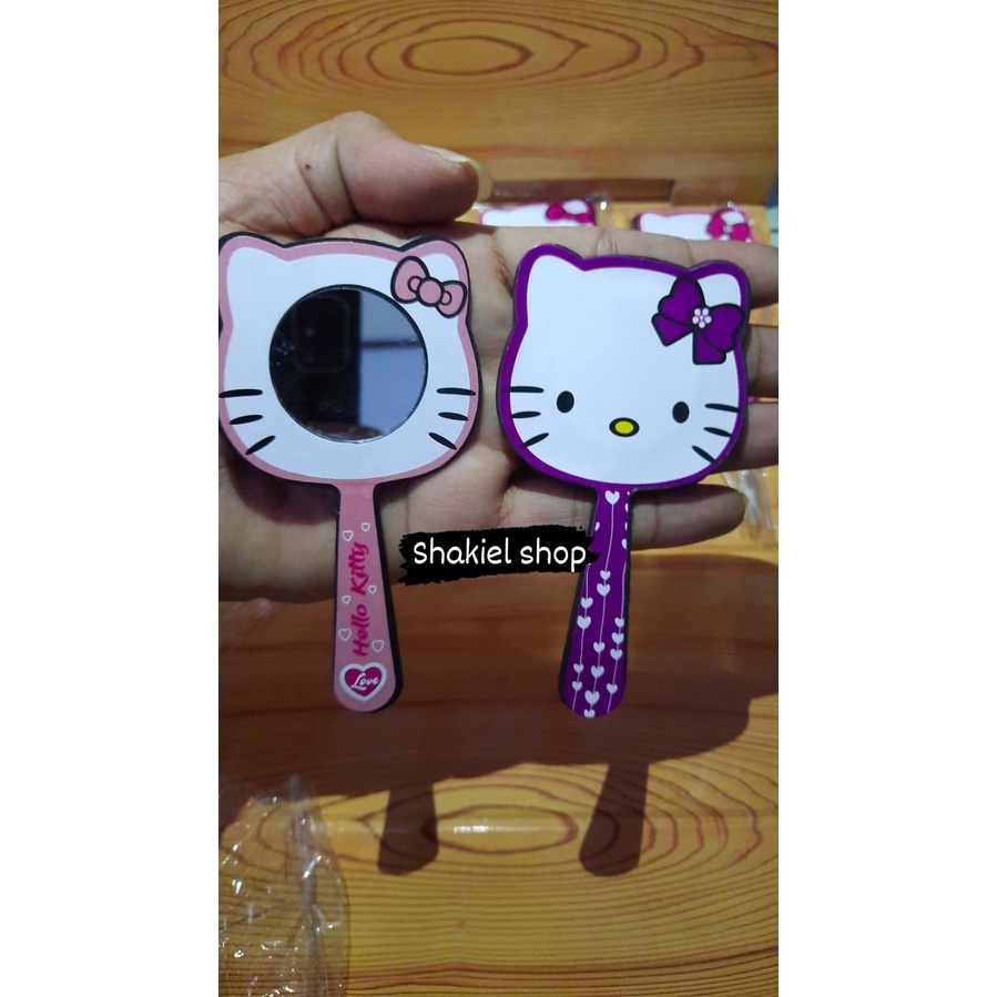 SOUVENIR PERNIKAHAN KACA KARAKTER HELLO KITTY.. ISI 50 PCS. UNIK DAN MURAH