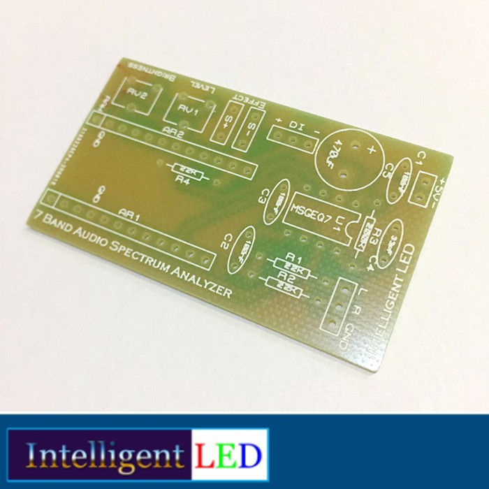 PCB 7 Band Audio Spectrum Analyzer for MSGEQ7 Arduino ProMini - DIY