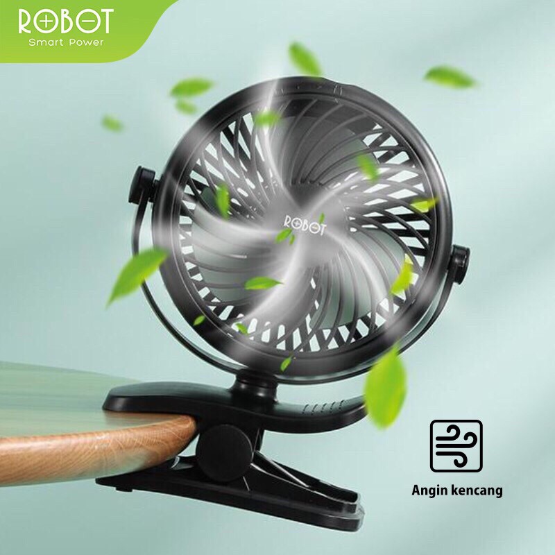 ROBOT  Kipas Angin Kecil / Mini Fan Portable  - RT-BF10 - Garansi Resmi 1 Tahun