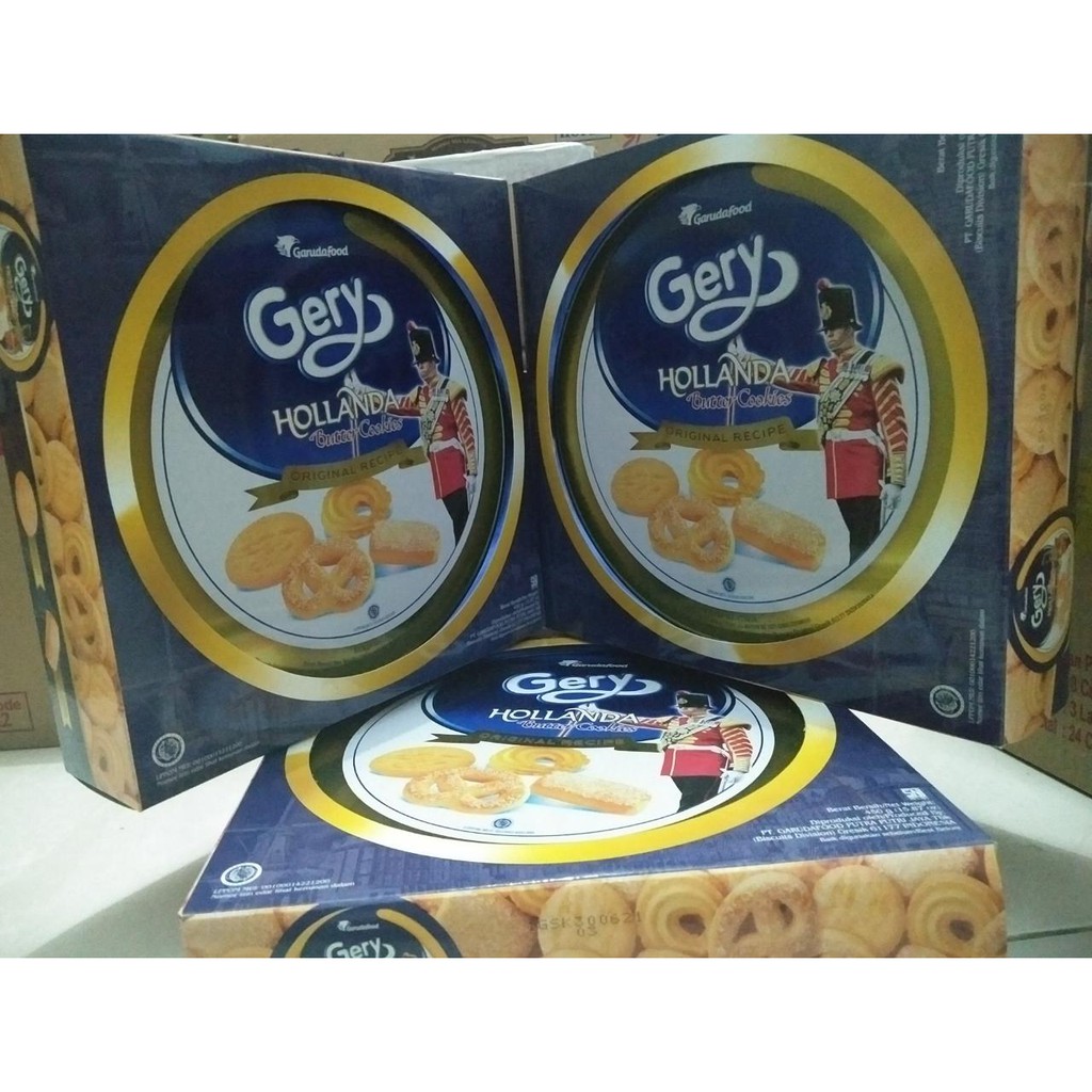 Jual Gery holanda butter cookies kaleng jumbo 450gr Shopee Indonesia