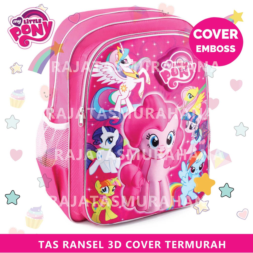 3DIMENSI Tas Anak Kuda Poni - Ransel anak Little pony,Tas anak termurah,Tas Anak Peremuan,Tas Unicorn