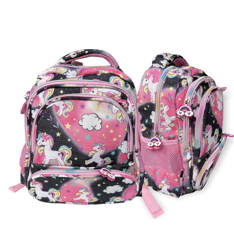 Import Tas Timbul SD TK Ransel Anak Sekolah Cewe Perempuan  Unicorn Frosen Tas Anak Perempuan