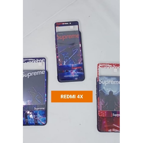 Softcase Xiaomi Redmi 4x supreme plus tempered glass 3D