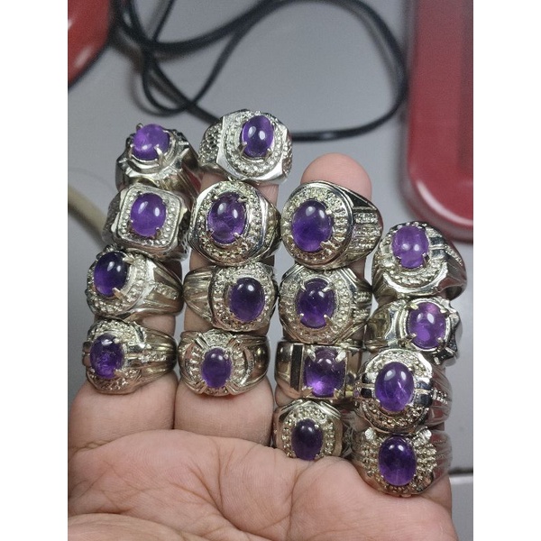 KECUBUNG UNGU / NATURAL AMETHYST BRAZIL SIAP PAKAI