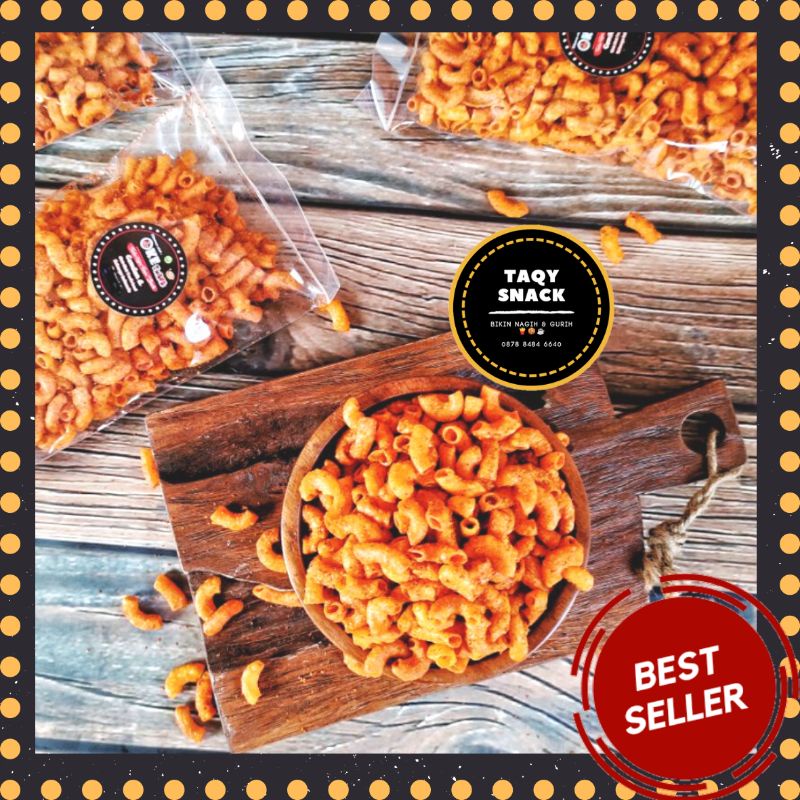 

[✨Best Seller Taqy Snack✨] Makaroni Bantet Pedas 175gr Handmade Original 100%