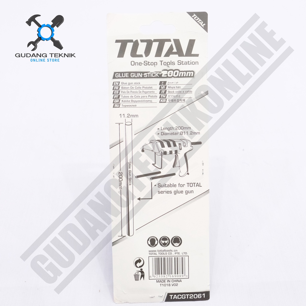 Isi Refil Lem Tembak 20cm 6pcs TOTAL TACGT2061 / Glue Gun Refill Lem Lilin Lem Tembak TACGT 2061