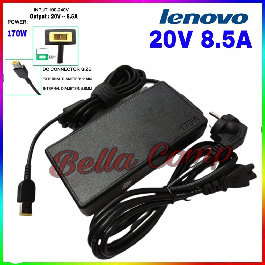 LENOVO LEGION 20V 8.5A 170W USB ADLX170NCT3A AC Adapter Charger For Lenovo LEGION 5 T440P P50 P51 W541 Y920 Y7000P-1060