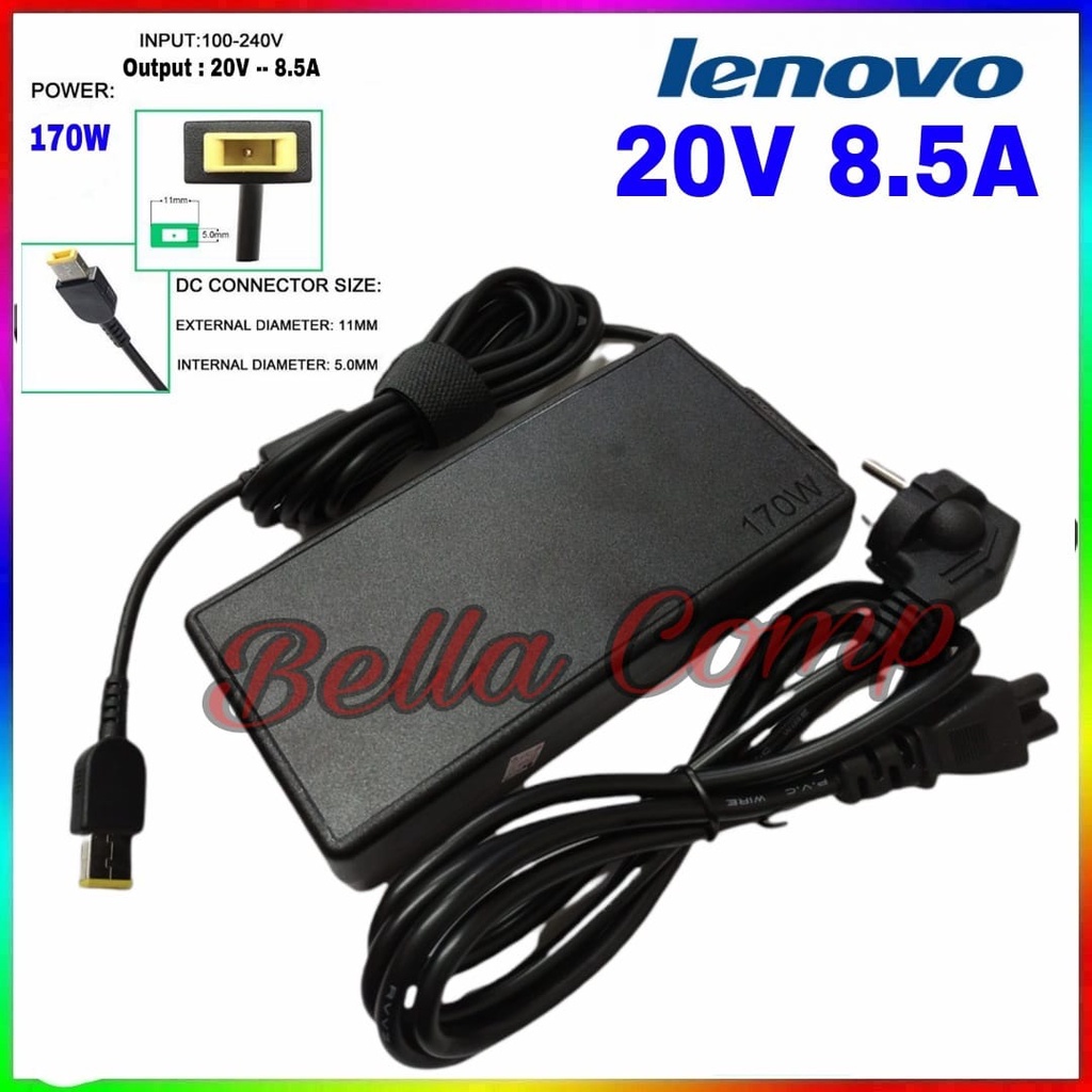 Lenovo 20V 8.5A 170W PIN USB Slim AC Adapter Charger Casan For Lenovo Legion Y530-15 Y540-15 Y540-17 Y545 Y545 PG0 Y7000 Y7000P-1060 Y720-15 Y40; Y50