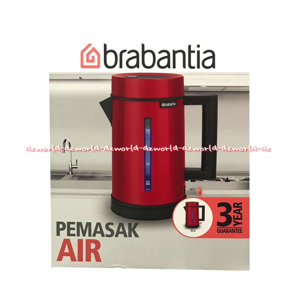 Brabantia Kettle Teko Listrik Kapasitas 1.7 Liter Stainless Steal Teko Pemanas Air