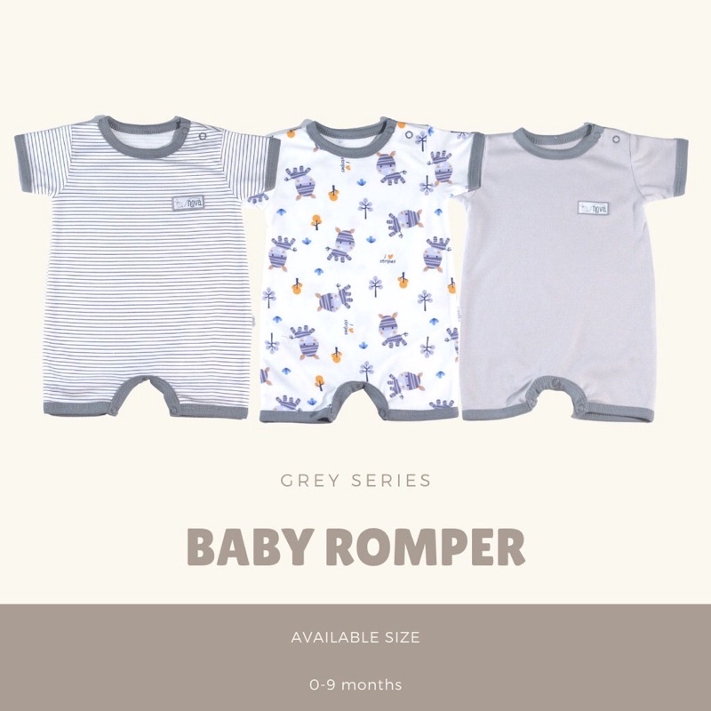 Nova Romper Bayi SNI - Jumper Bayi Segiempat New Series Polos dan Motif