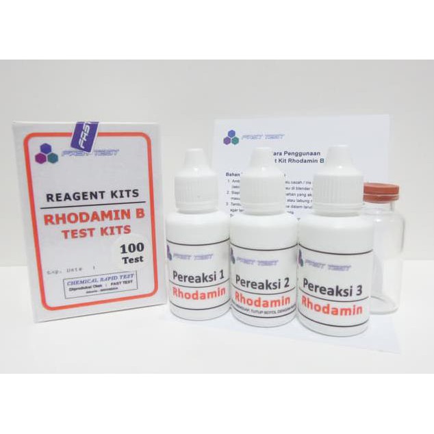 Best Seller Reagen Test Kit Rhodamin B 100 test Murah, Alat Uji Pewarna Jakarta