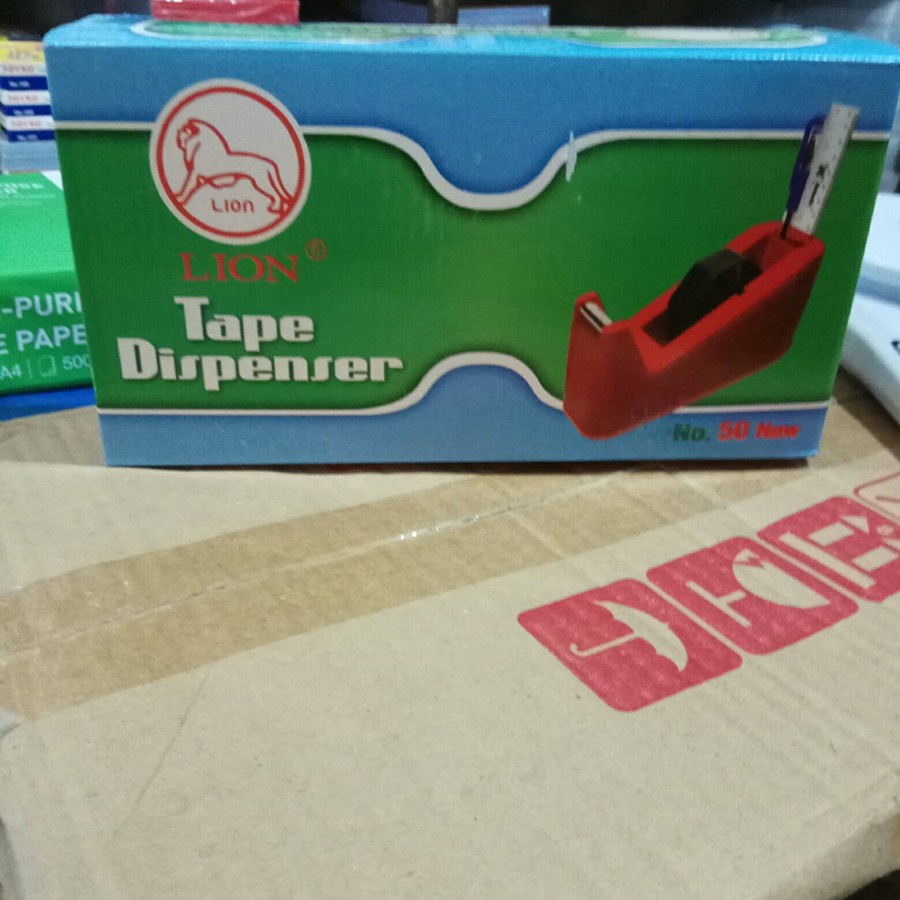 

Baru Tempat Isolasi Besar / Tape Dispenser Lion No.50 Uk Besar