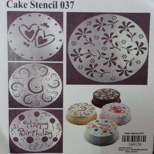 

Cake Stencil 037 set 4